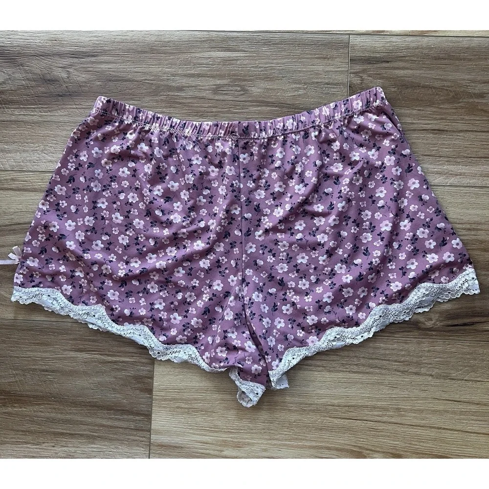 Marilyn Monroe Med Sleep‎ Bottoms Floral Pink Lacy Coquette Pajama Feminine Y2K